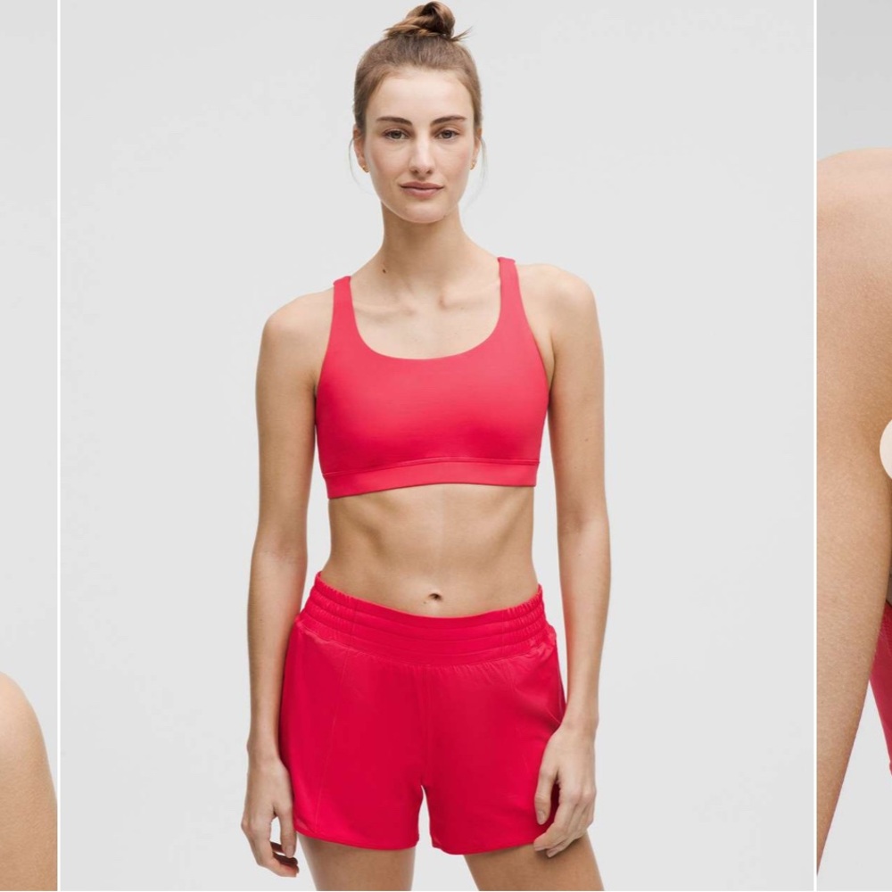 Lululemon Energy Bra in Red Glow